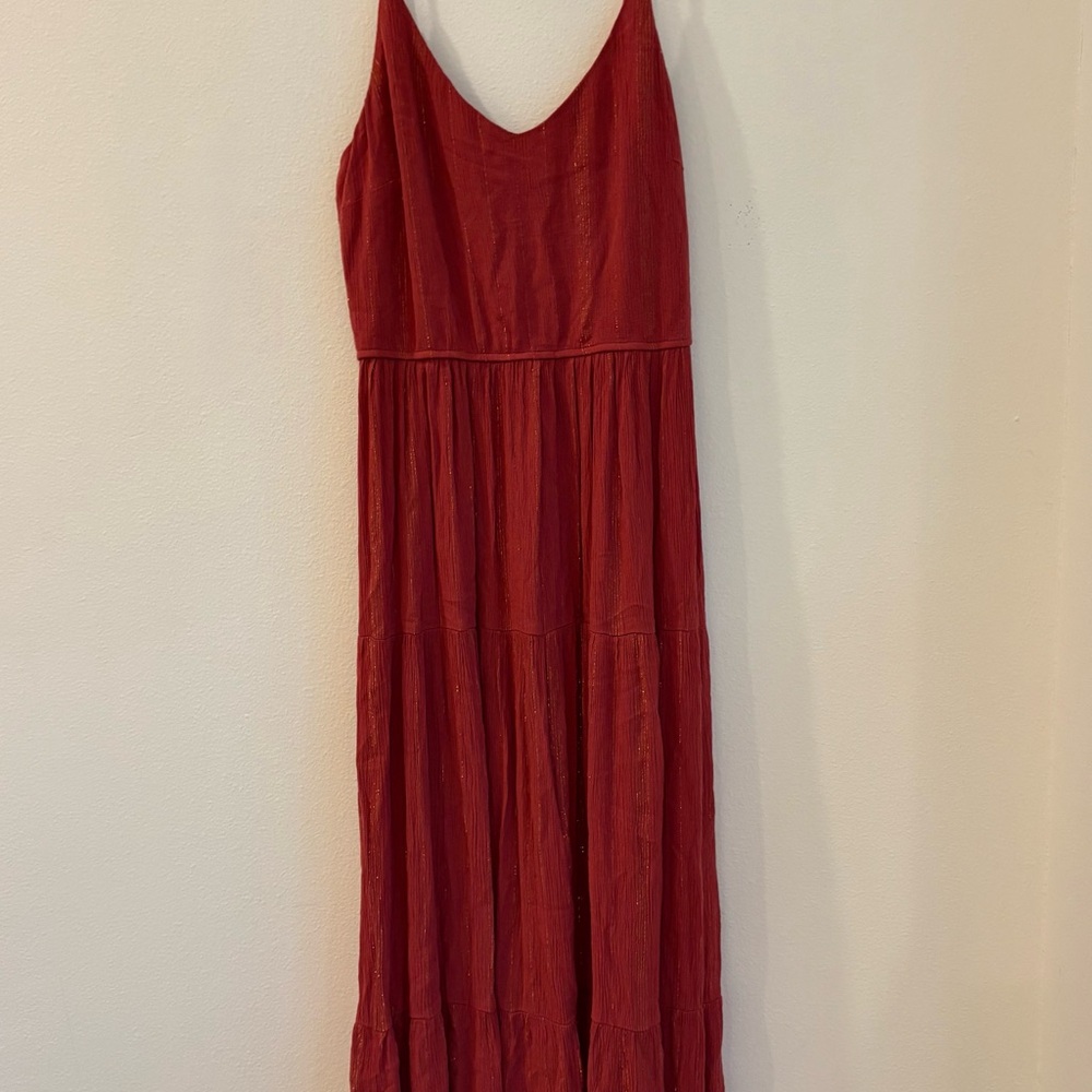 Elegant Red Sleeveless Dress